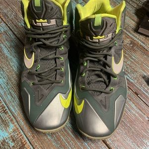 Nike Lebron Green Men’s Hightops, Size 13 (31cm)